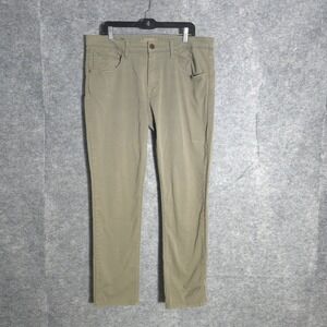 Vigoss Mick 330 Chino Pants Mens 36x32 Khaki Slim Fit Flat Front Casual Wear Pro